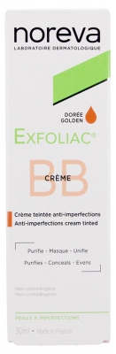 Noreva Exfoliac BB Creme 30 ml - Farbton: Goldener Farbton