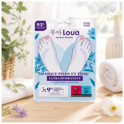 Loua Mascarilla Pies en Tejido Ultrahidratante 1 Par 16 ml