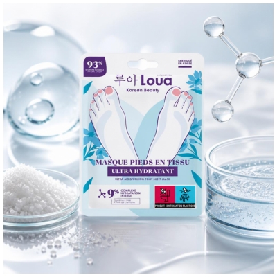 Loua Ultra-Hydraterend Doekvoetmasker 1 Paar 16 ml