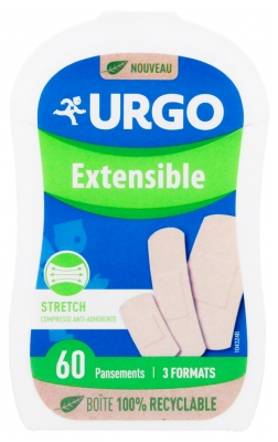 Urgo Ausdehnbare Pflaster 3 Größen 60 Stück