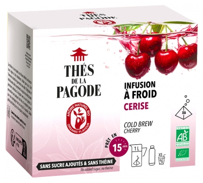 Thés de la Pagode Infusion Glacée Cerise Bio 6 Sachets