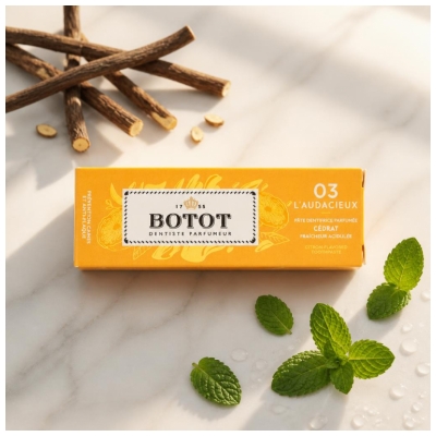 Botot Parfümierte Zahnpasta Zedratzitrone L'Audacieux 25 ml
