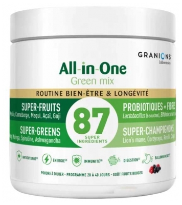 Granions All-In-One Green Mix Rutina pro pohodu & dlouhověkost 146 g