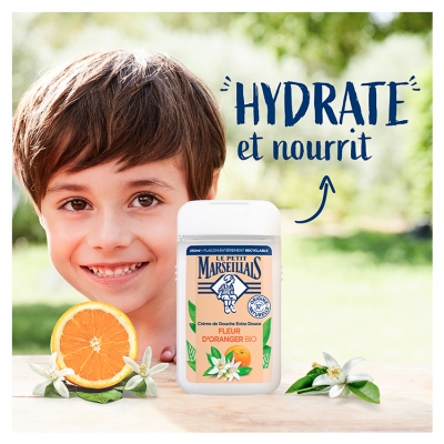 Le Petit Marseillais Crème de Douche Extra Douce Fleur d'Oranger Bio 300 ml