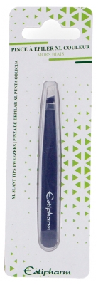 Estipharm Pince à Épiler XL Couleur Mors Biais - Couleur : Marine