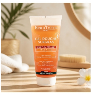 BeauTerra Rückfettendes Monoi Duschgel 200 ml