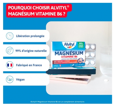 Alvityl Magnésium Vitamine B6 45 Comprimés