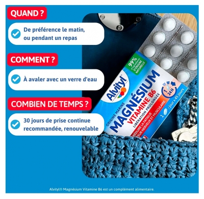Alvityl Magnésium Vitamine B6 45 Comprimés