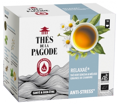 Thés de la Pagode Relaxaé Groene Thee Grand Cru Anti-Stress Biologisch 18 Zakjes