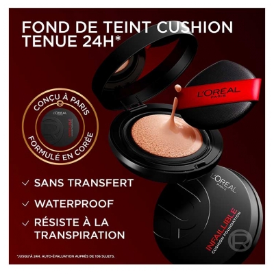 L'Oréal Paris Infaillible 24H Fond de Teint Cushion 11 g - Teinte : 50 Neutre