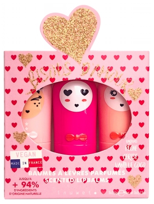 Inuwet Trio Bisous d'Amour Odišavljeni balzami za ustnice 3 x 3,5 g
