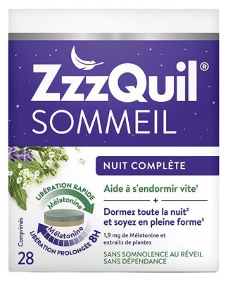ZzzQuil Sommeil Nuit Complète 28 Comprimés