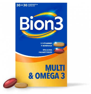 Bion 3 Multi & Oméga 3 30 tabletes + 30 kapsulas