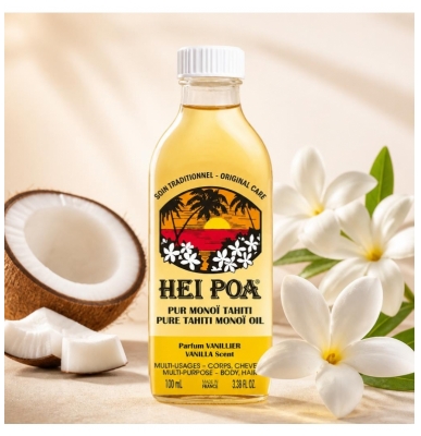Hei Poa Reines Monoï Tahiti Vanille-Duft 100 ml