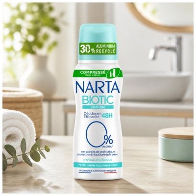 Narta Biotic Invisible Deodorant 48H Spray 100 ml
