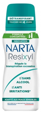 Narta Resixyl Détranspirant 4 Jours Peaux Sensibles Spray 100 ml