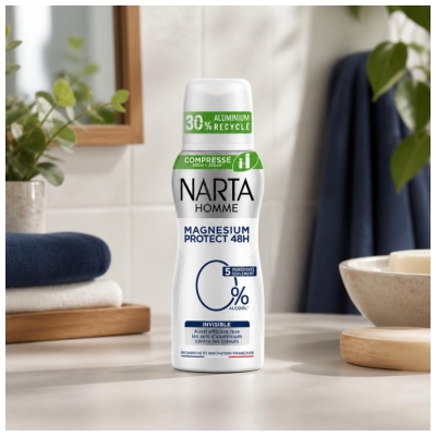 Narta Homme Magnesium Protect 48H Invisible Deodorant Spray 100 ml
