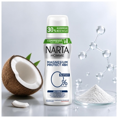 Narta Homme Magnesium Protect 48H Invisible Deodorant Spray 100 ml