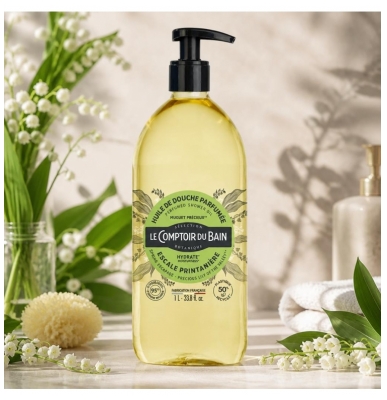 Le Comptoir du Bain Huile de Douche Parfumée Escale Printanière 1 L