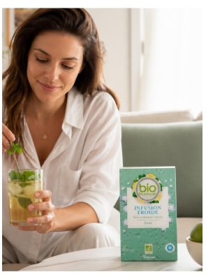 Vitavea Kalter Tee Boost Geschmack Minze-Zitrone Bio 20 Beutel