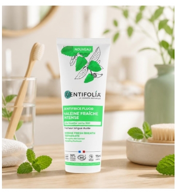 Centifolia Biologische Fluor Tandpasta Intense Frisse Adem 75 ml