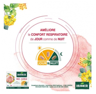 Humer Nez et Gorge Jour et Nuit 15 Comprimés