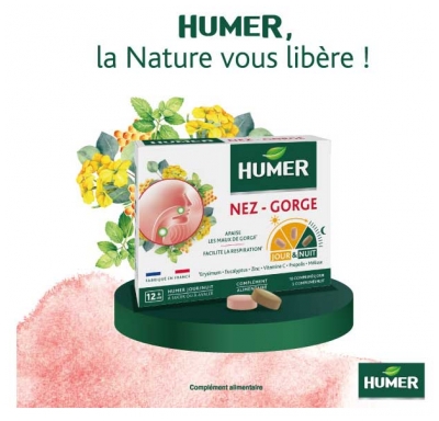 Humer Nez et Gorge Jour et Nuit 15 Comprimés