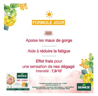 Humer Nez et Gorge Jour et Nuit 15 Comprimés
