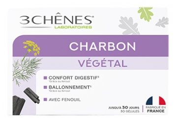 Les 3 Chênes Cărbune Vegetal 30 Capsule