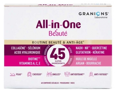 Granions All-In-One Beauté & Anti-Âge 60 Comprimés Sécables