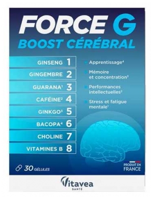 Vitavea Force G Boost Cérébral 30 Gélules
