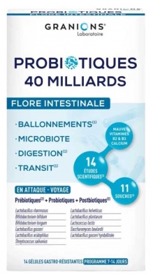 Granions Probiotika 40 Miljarder Tarmflora 40 Kapslar
