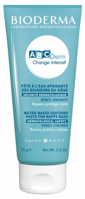 Bioderma ABCDerm Change Intensif Pâte à l'Eau Apaisante des Rougeurs du Siège 75 g