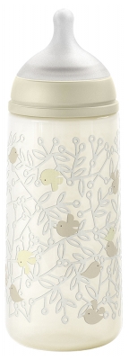 Suavinex Birdies Zuigfles Symmetrische Speen Snelle Doorstroom 360 ml 6 Maanden en +