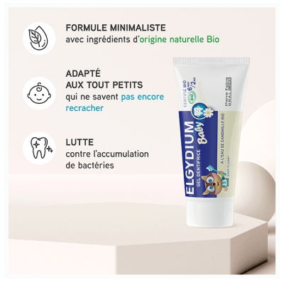 Elgydium Baby Gel Dentifrice Bébé 6 Mois-2 Ans 30 ml