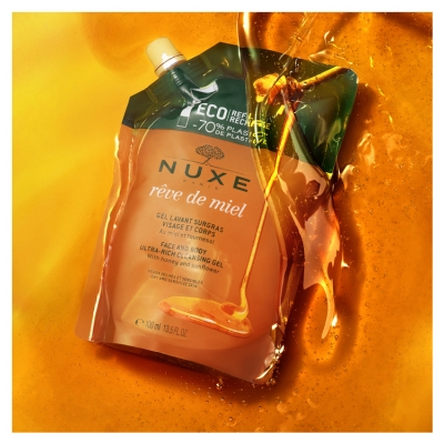 Nuxe Rêve de Miel Gel Lavant Surgras Éco-Recharge 400 ml