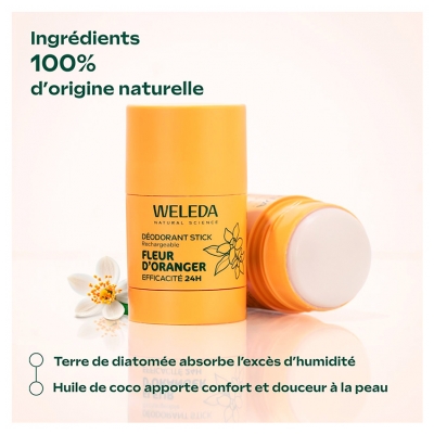 Weleda Déodorant Stick Fleur d'Oranger 24H 50 g