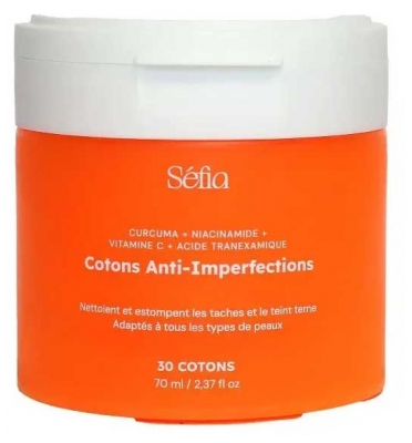 Séfia Cotons Curcuma Anti-Imperfections 30 Cotons