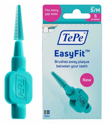 TePe EasyFit Interdentalbürsten 6 Stück - Größe: S / M
