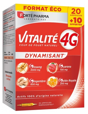 Forté Pharma Vitalité 4G 30 Ampolas