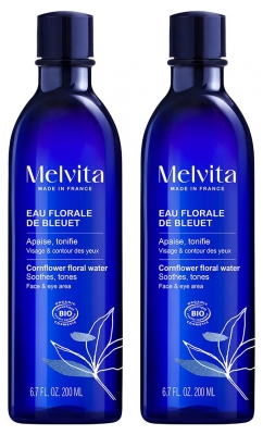 Melvita Bio Kornblumenblütenwasser Set mit 2 x 200 ml