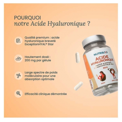Nutri&Co L'Acide Hyaluronique Onagre & Bourrache 60 Gélules