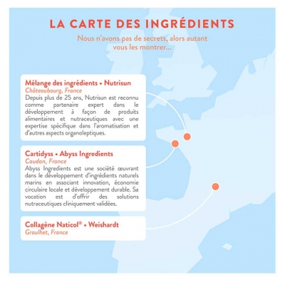 Nutri&Co Collagène Marin Type I & II Arôme Pêche 190 g