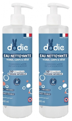 Dodie 3in1 Reinigendes Wasser Set mit 2 x 500 ml