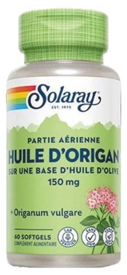 Solaray Oreganoöljy 60 Kapselia (parasta ennen 30/11/2026)
