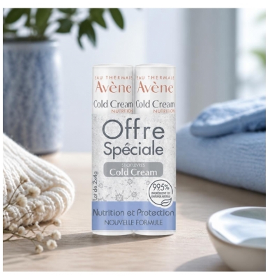 Avène Cold Cream Nährender Lippenstift Packung von 2 x 4 g
