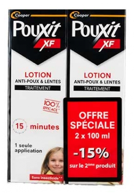 Pouxit Loțiune Tratament Anti-Păduchi & Ouă Cutie de 2 x 100 ml