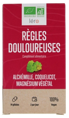 Léro Painful Menstruations Organic 14 Capsules (best before 01/12/2026)