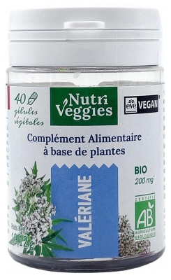 Nutriveggies Valeriaan Bio 40 Capsules (ten minste houdbaar tot 01-12-2026)