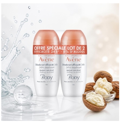 Avène Lichaamsdeodorant 24H Doeltreffendheid Set van 2 x 50 ml